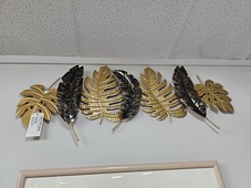 Feathers And Leaves Metal Wall Art