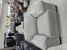 Lounge Chair Grey Leather