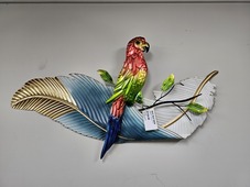 Parrot On Leaf Wall Art